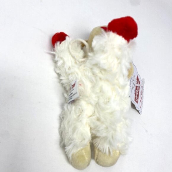 Multipet 6" Christmas TV Lamb Chop with Santa Hat Dog Plush Toy Small New Tags - Picture 7 of 9